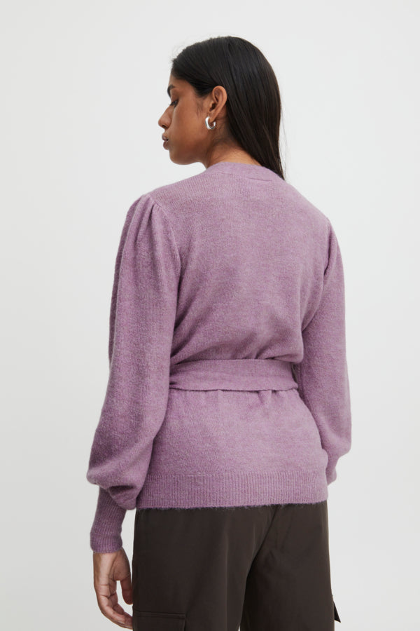 Randa Wrap Cardigan (Smokey Grape)