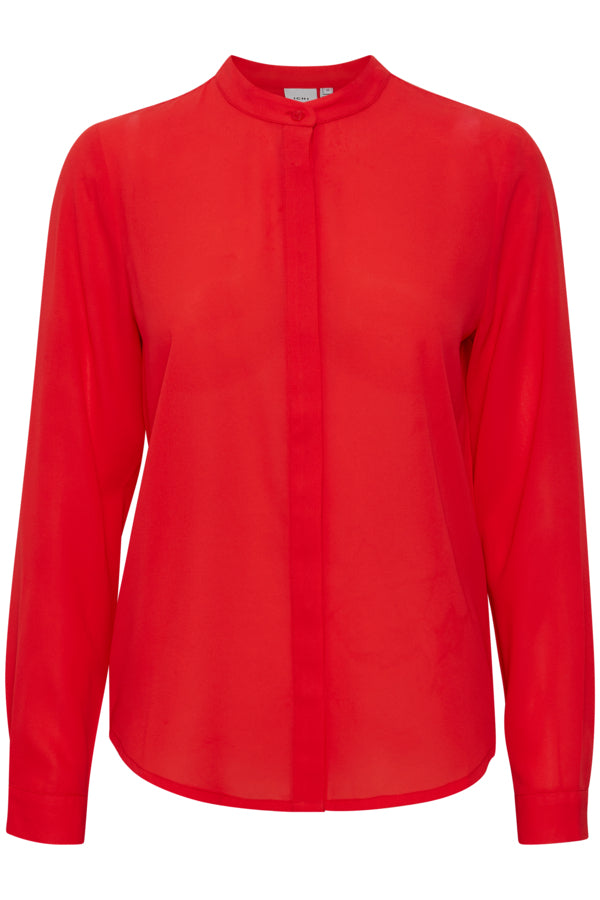 Cellani Longline Shirt (Poppy Red)