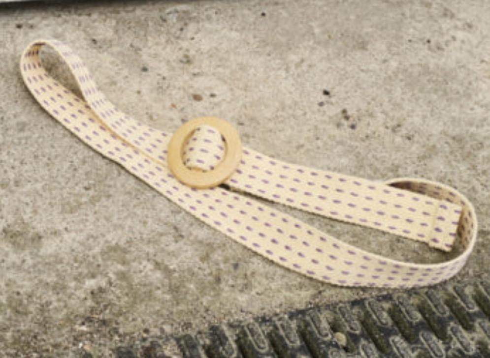 Beige Woven Belt