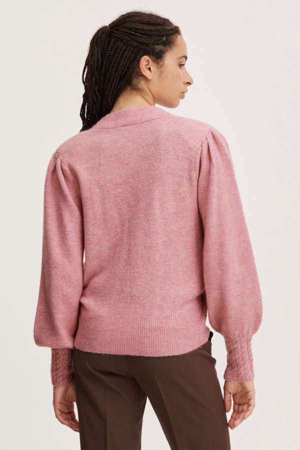 Holene Wrap Cardigan (Pink)