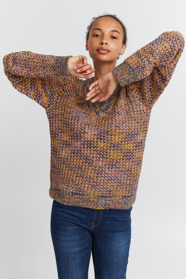 Elani Knit Jumper (Ash Rose Multicolor)