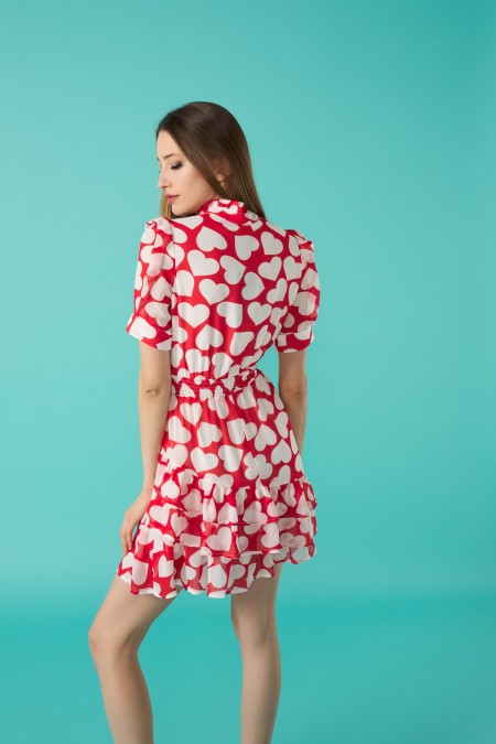 CUPIDO DRESS (RED & WHITE)