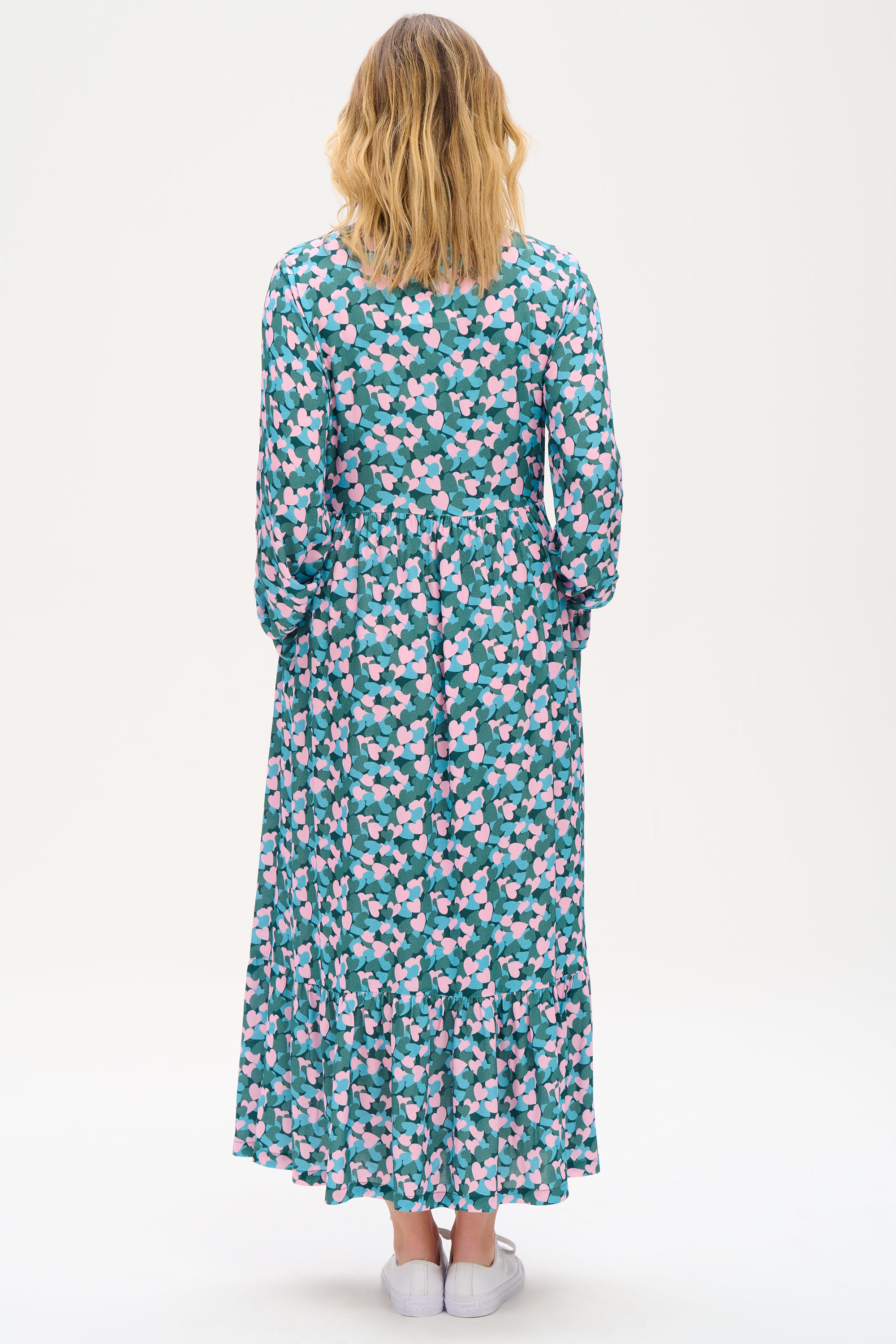 Elise Maxi Smock Dress - Multi, Layered Hearts