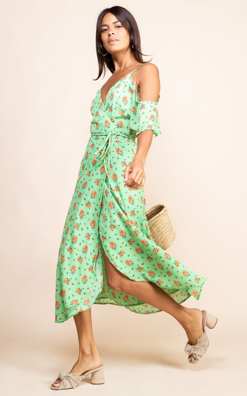 Ivy Dress | Green Daisy | Dancing Leopard