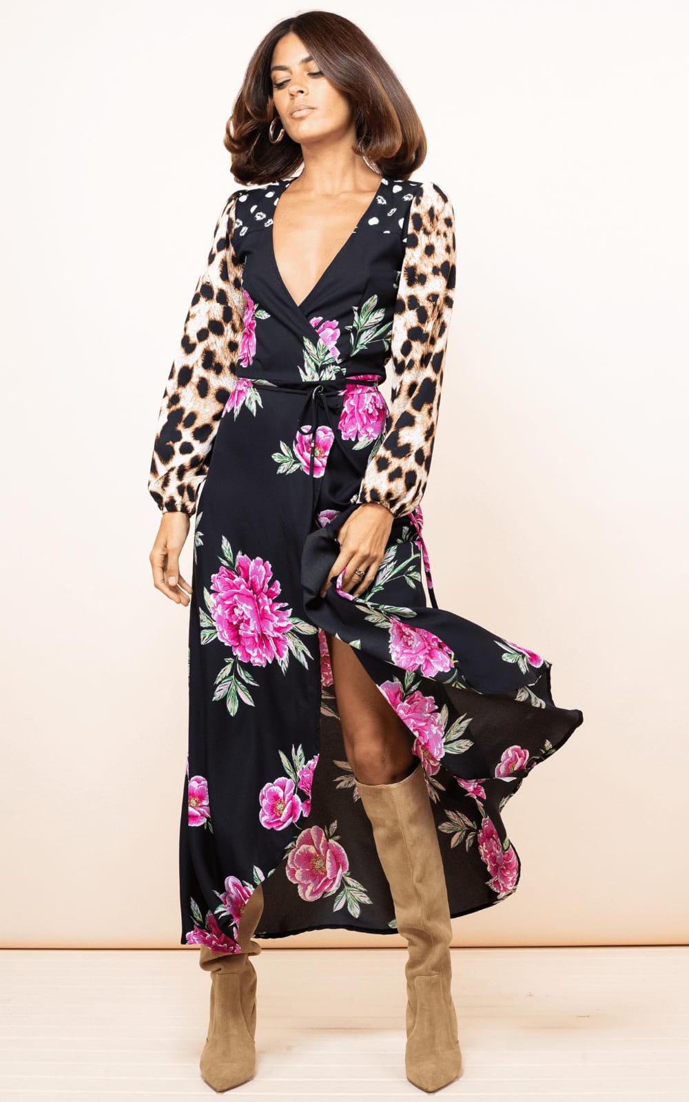 Jagger Dress Print Mix Dancing Leopard Dresses