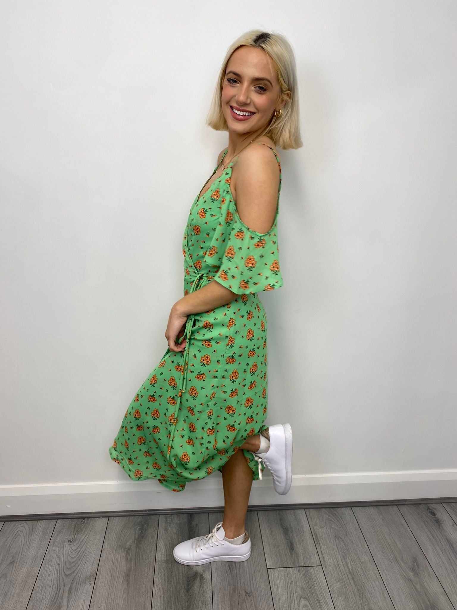 Ivy Dress | Green Daisy | Dancing Leopard