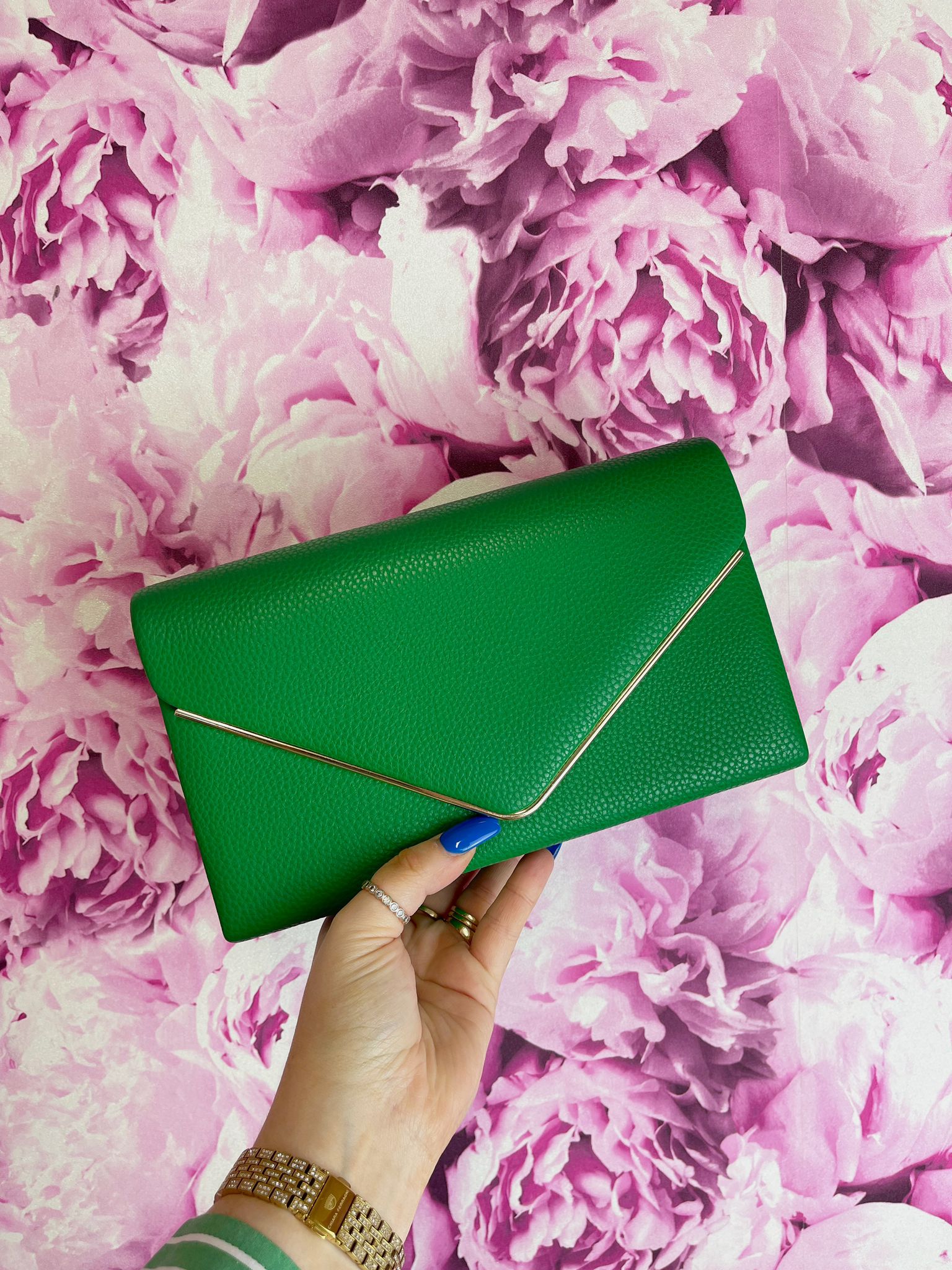 Pink envelope 2024 clutch bag