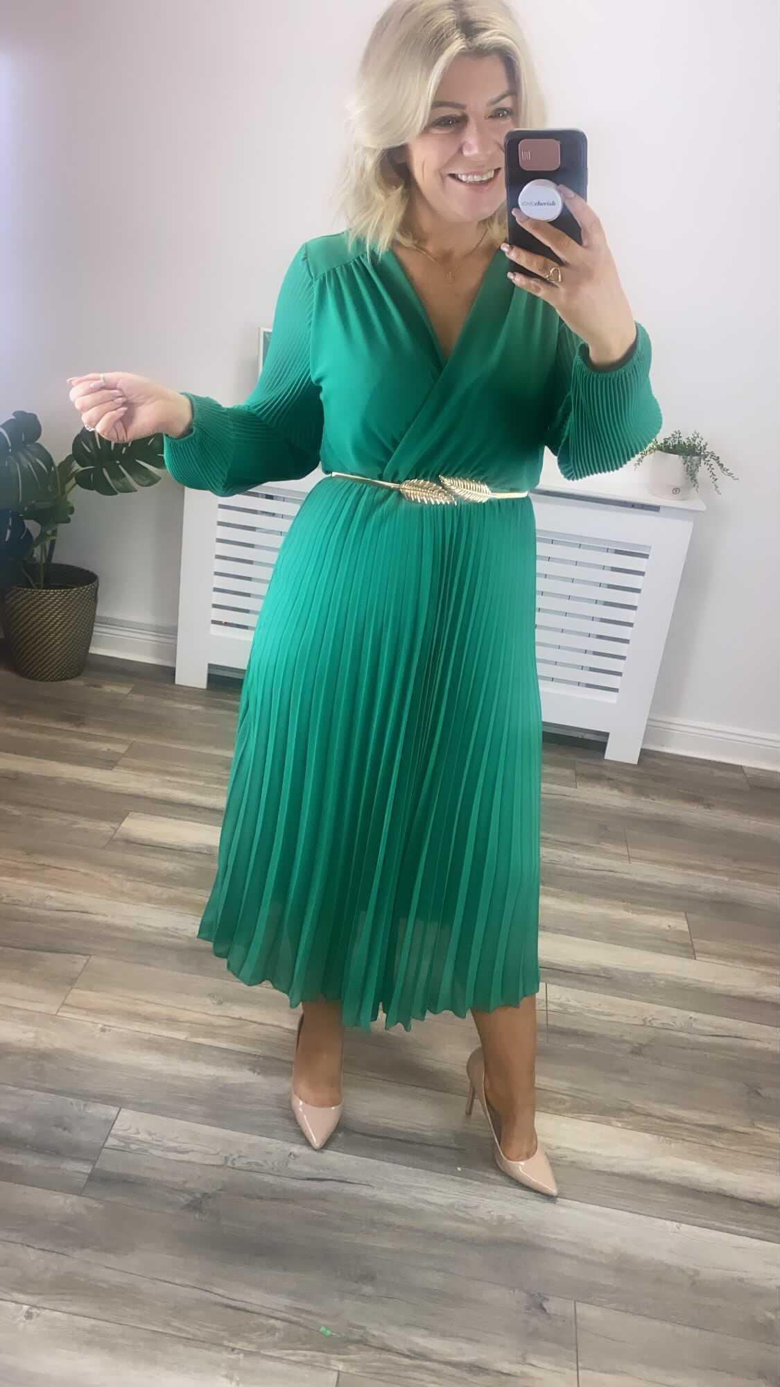 Saoirse Midi Dress (Green)