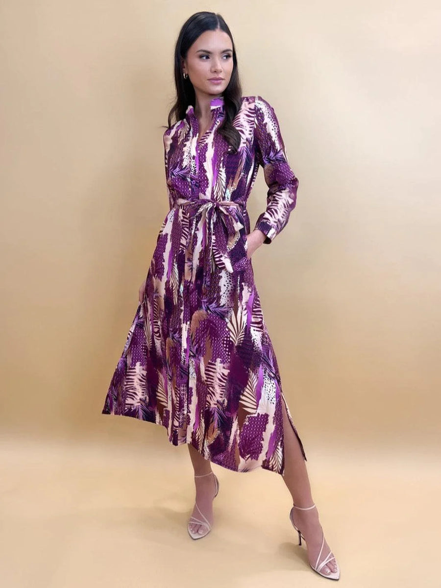 Capri Dress (Purple/Beige), Love Cherish