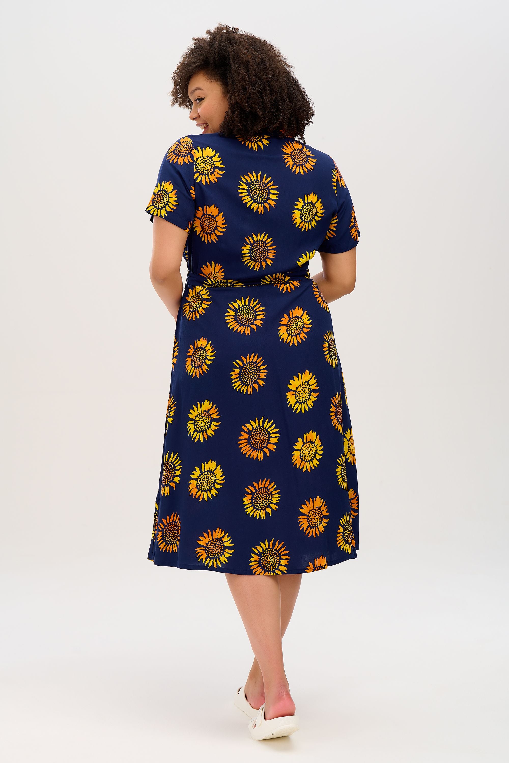 Navy sunflower hot sale dress