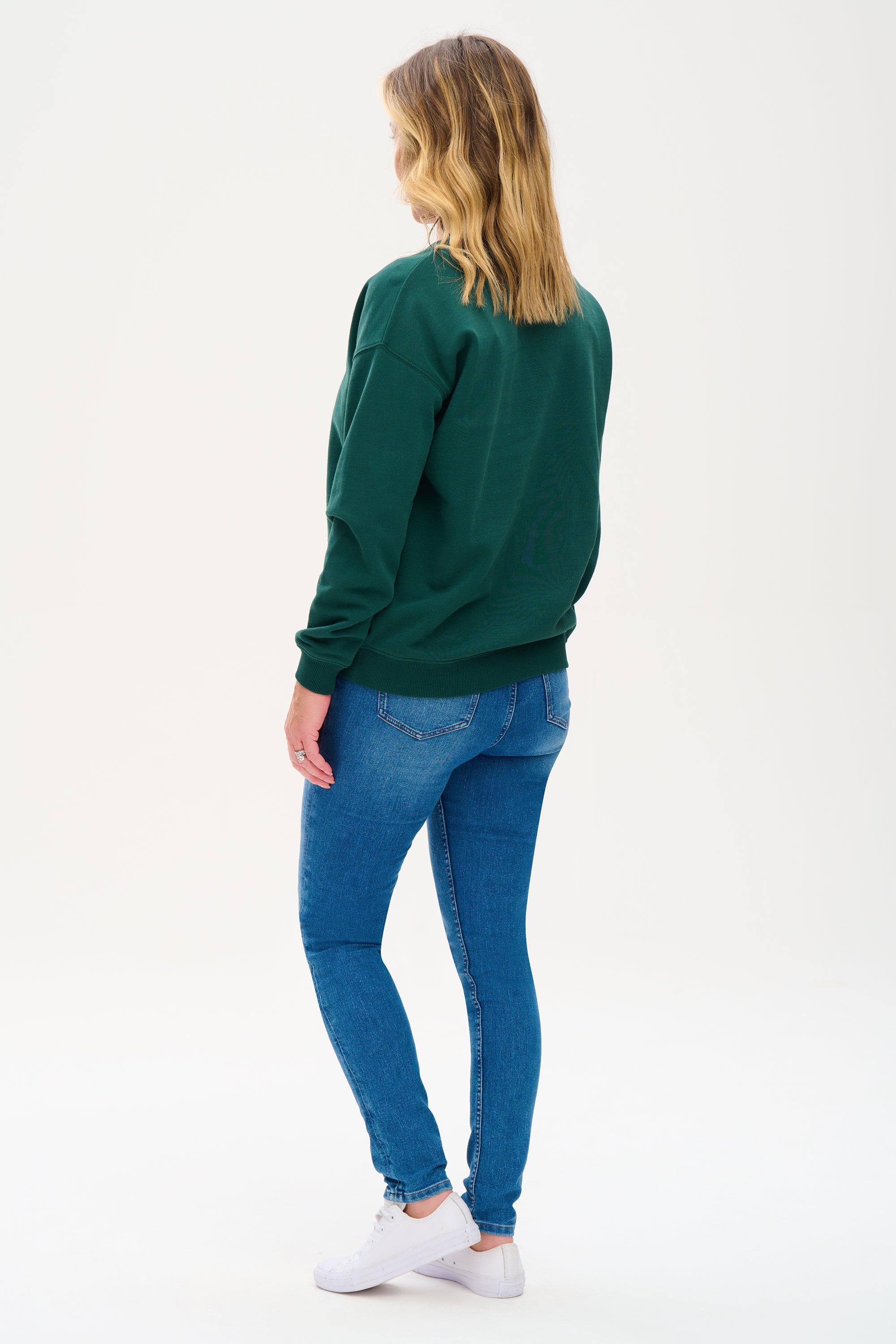 Noah Sweatshirt - Dark Green, Wild Lightning