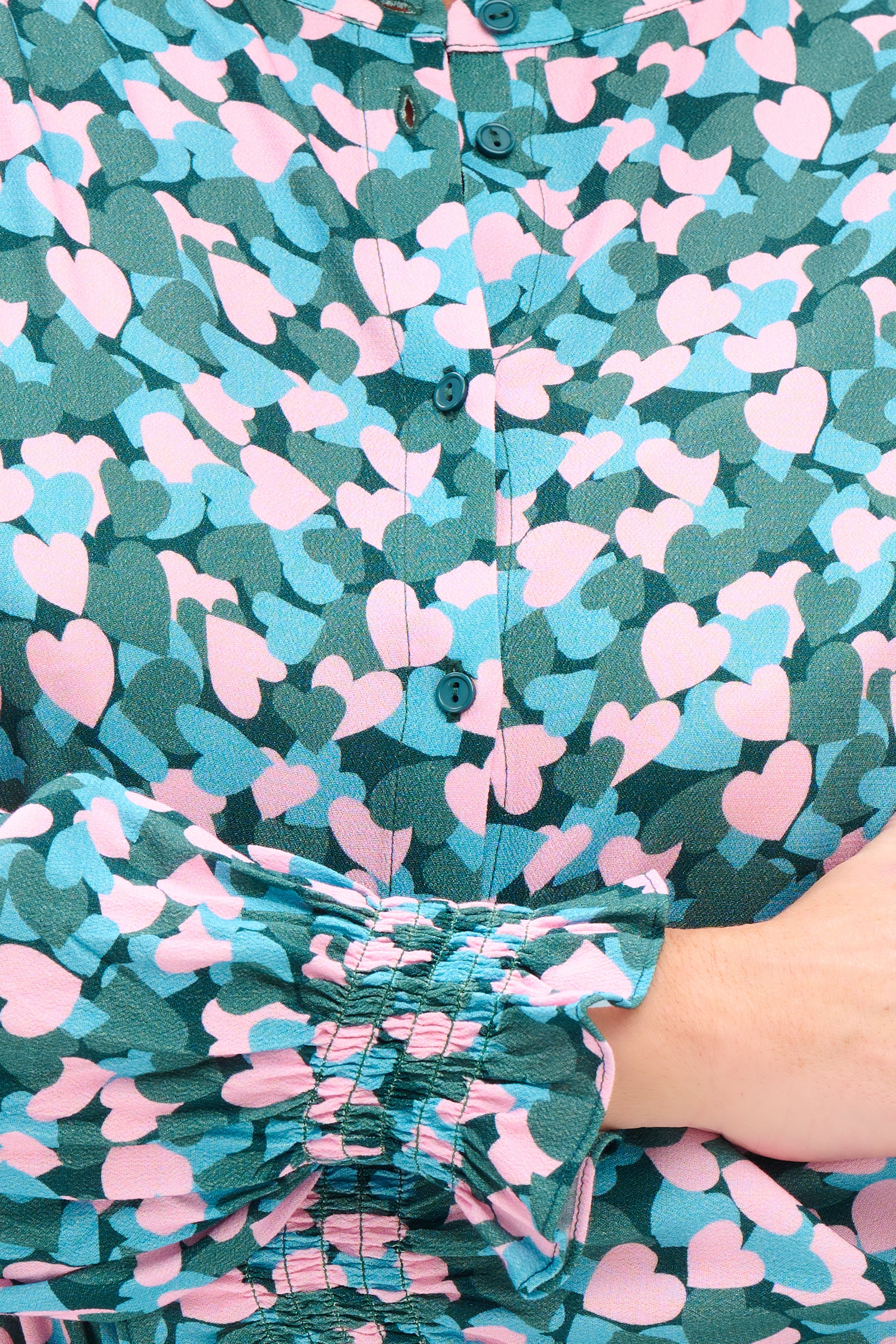 Joan Shirt - Multi, Layered Hearts