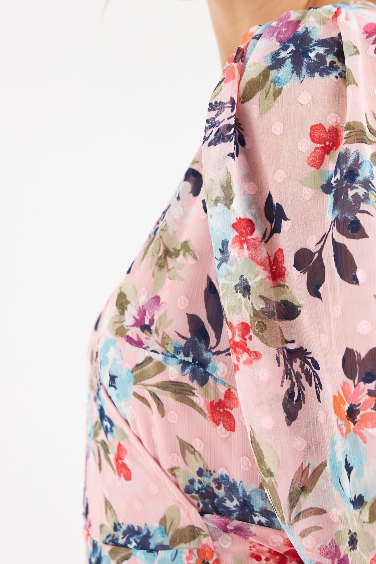 Faye Wrap Dress (Pink Floral)