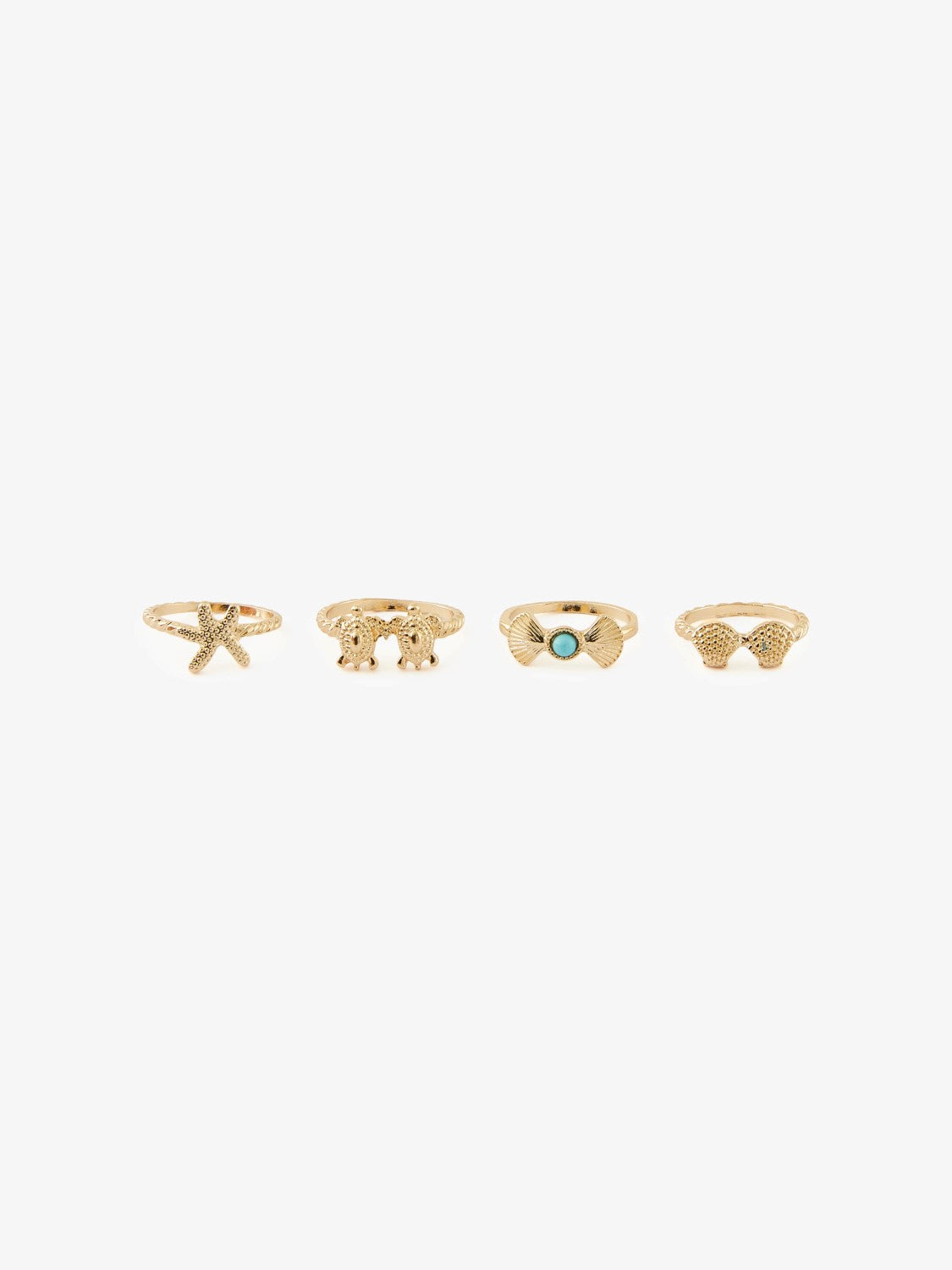 Vurtle 4 Pack Rings (Gold)