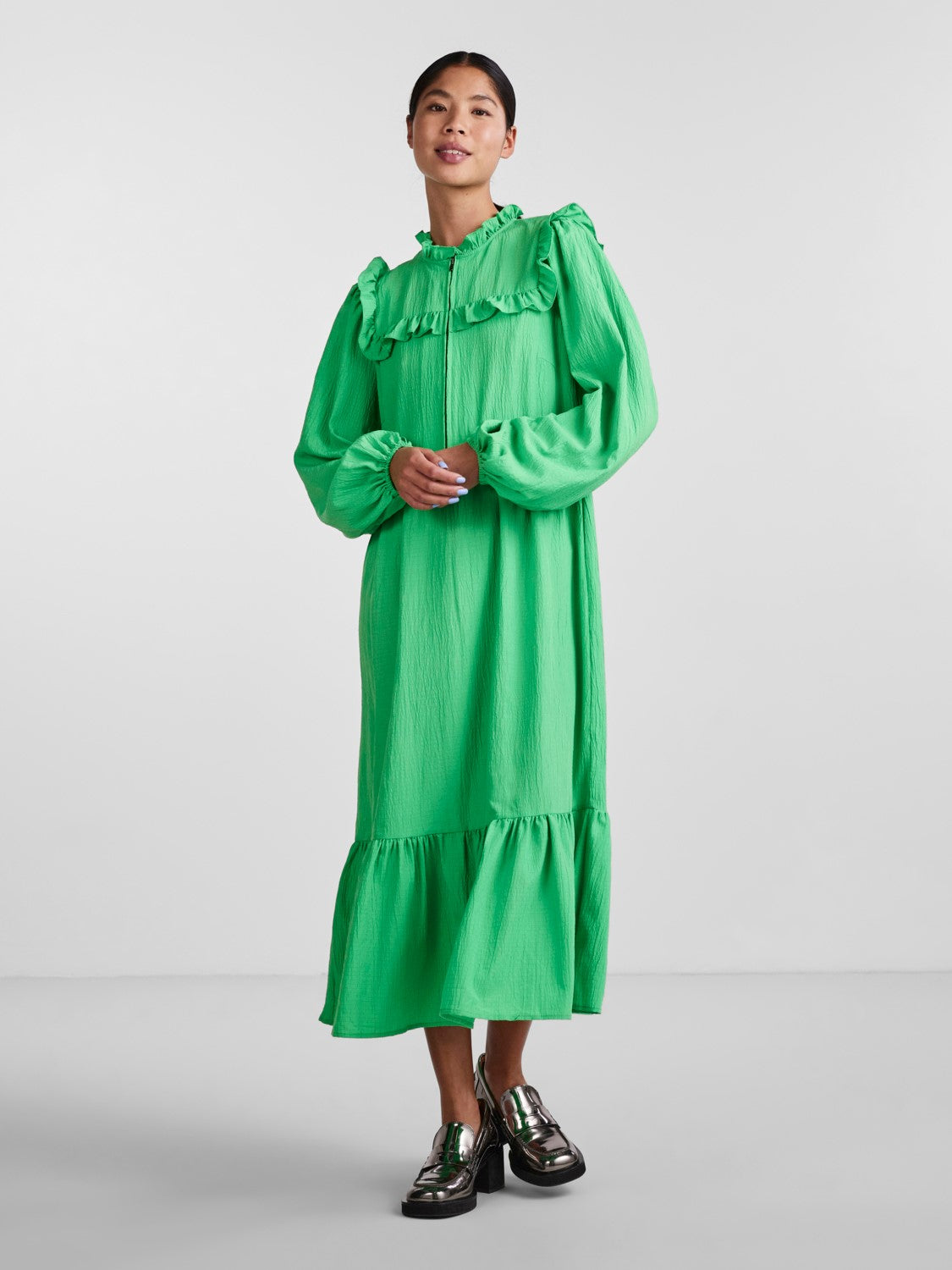 Brianna Midi Dress (Irish Green)