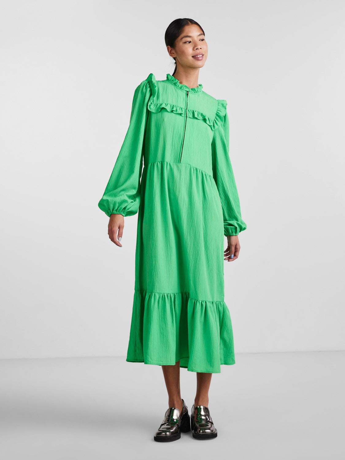 Brianna Midi Dress (Irish Green)