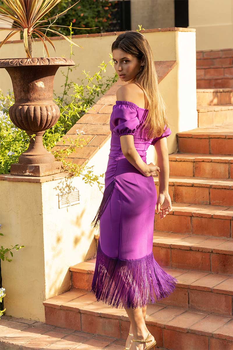 Carmen Dress (Purple)