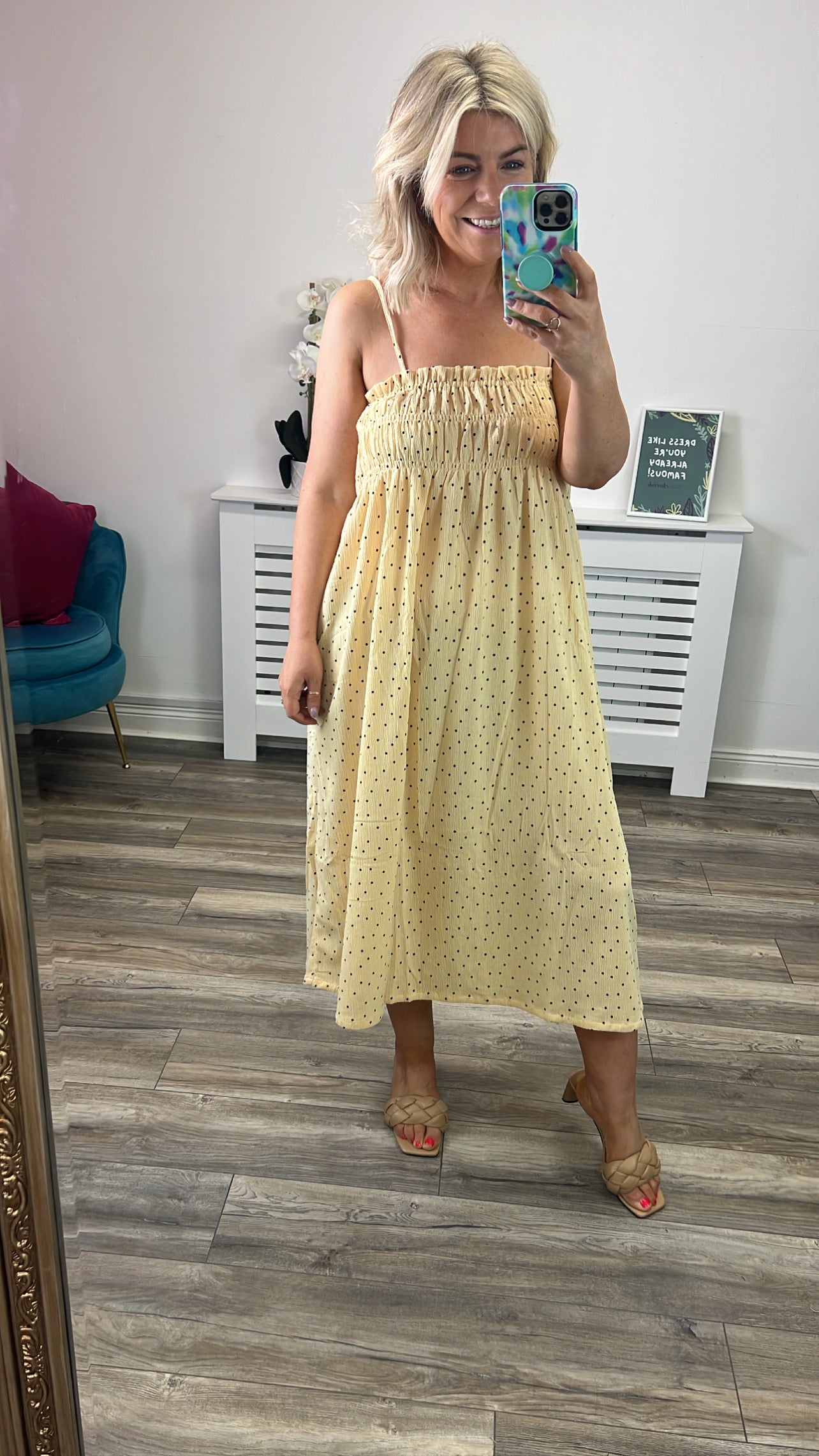 Josia Midi Dress (Yellow)