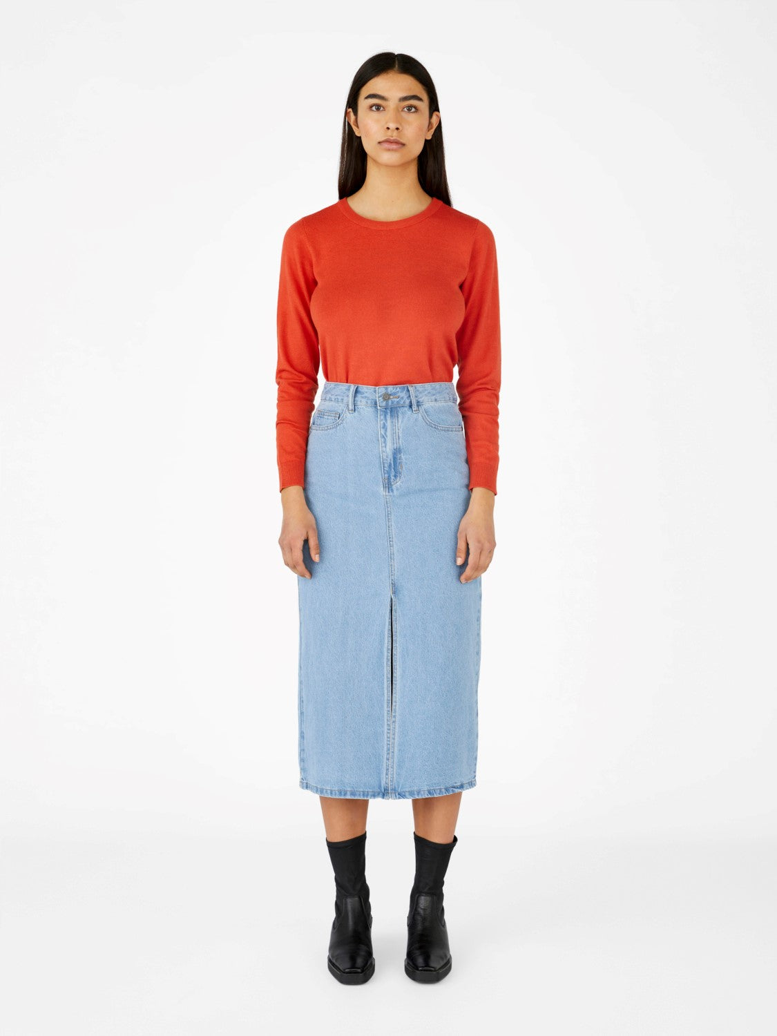 Patrizia High Waist Denim Skirt