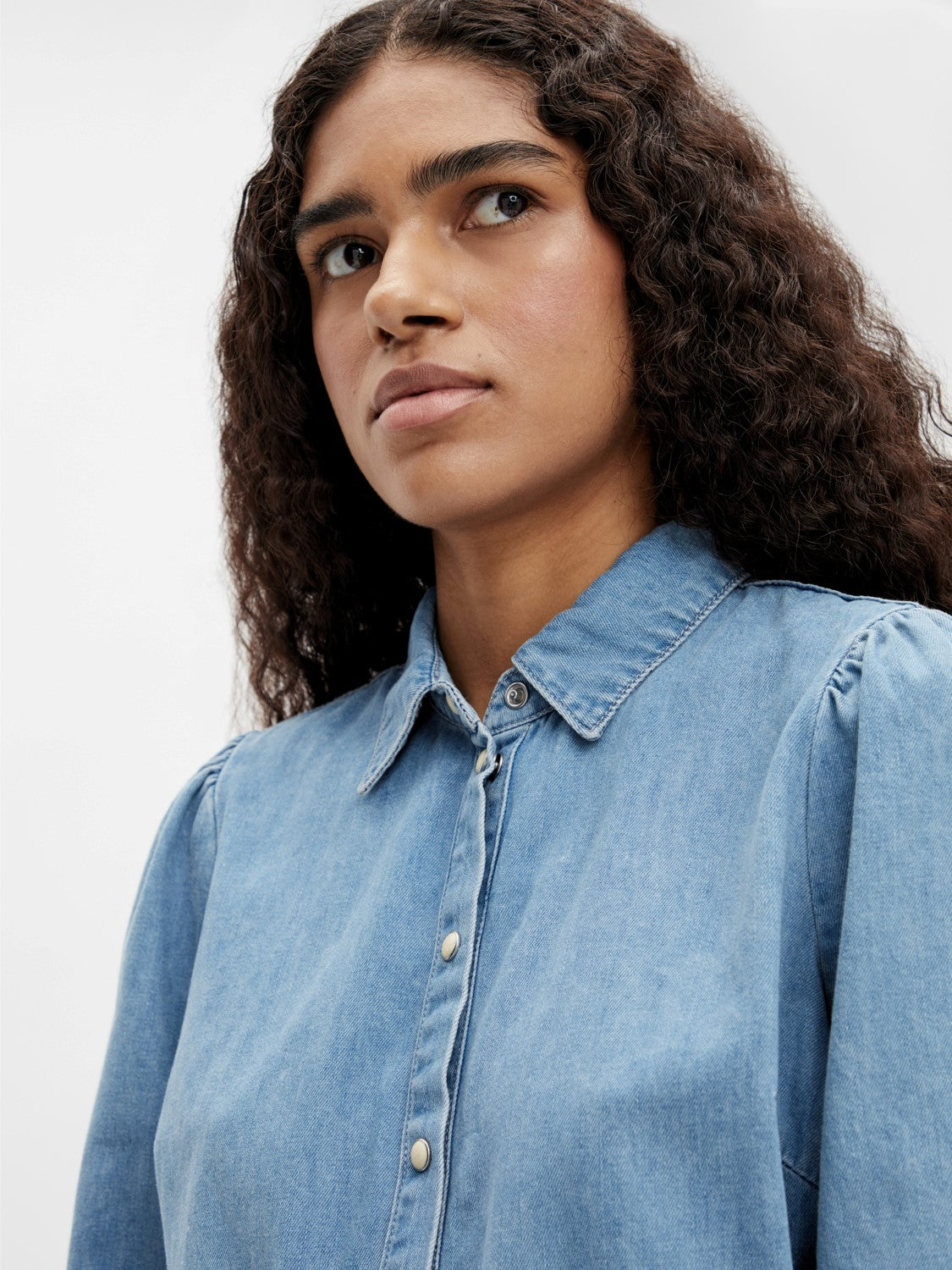 Norma Denim Midi Shirt Dress