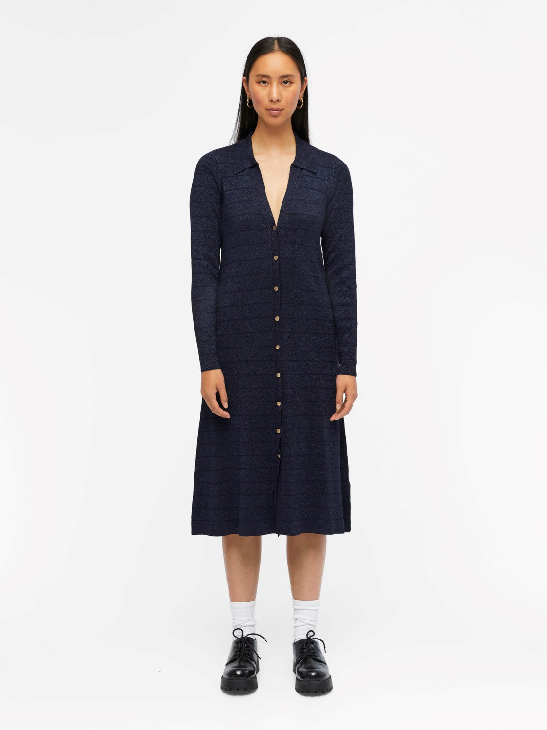 Martina Cardigan Knit Dress (Sky Captain)