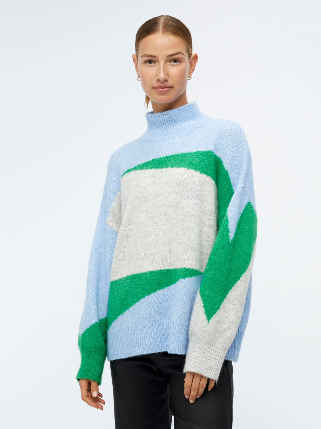 Geromin Jumper (Serenity Light grey/fern green)