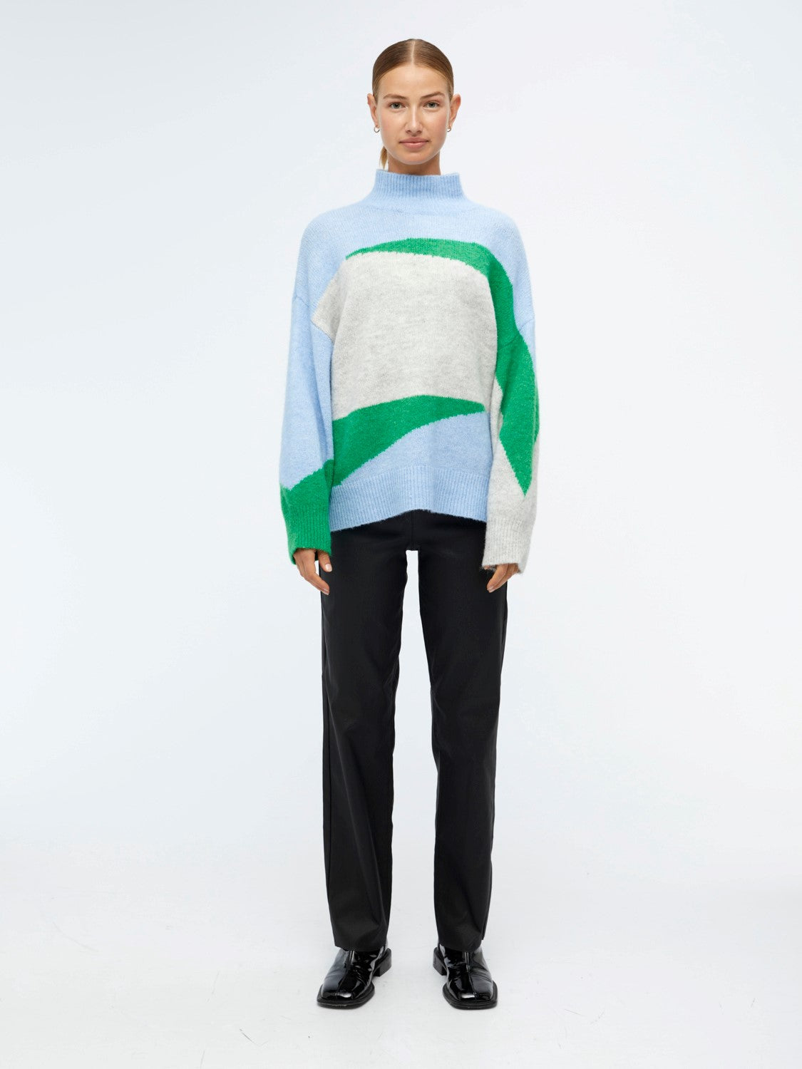 Geromin Jumper (Serenity Light grey/fern green)