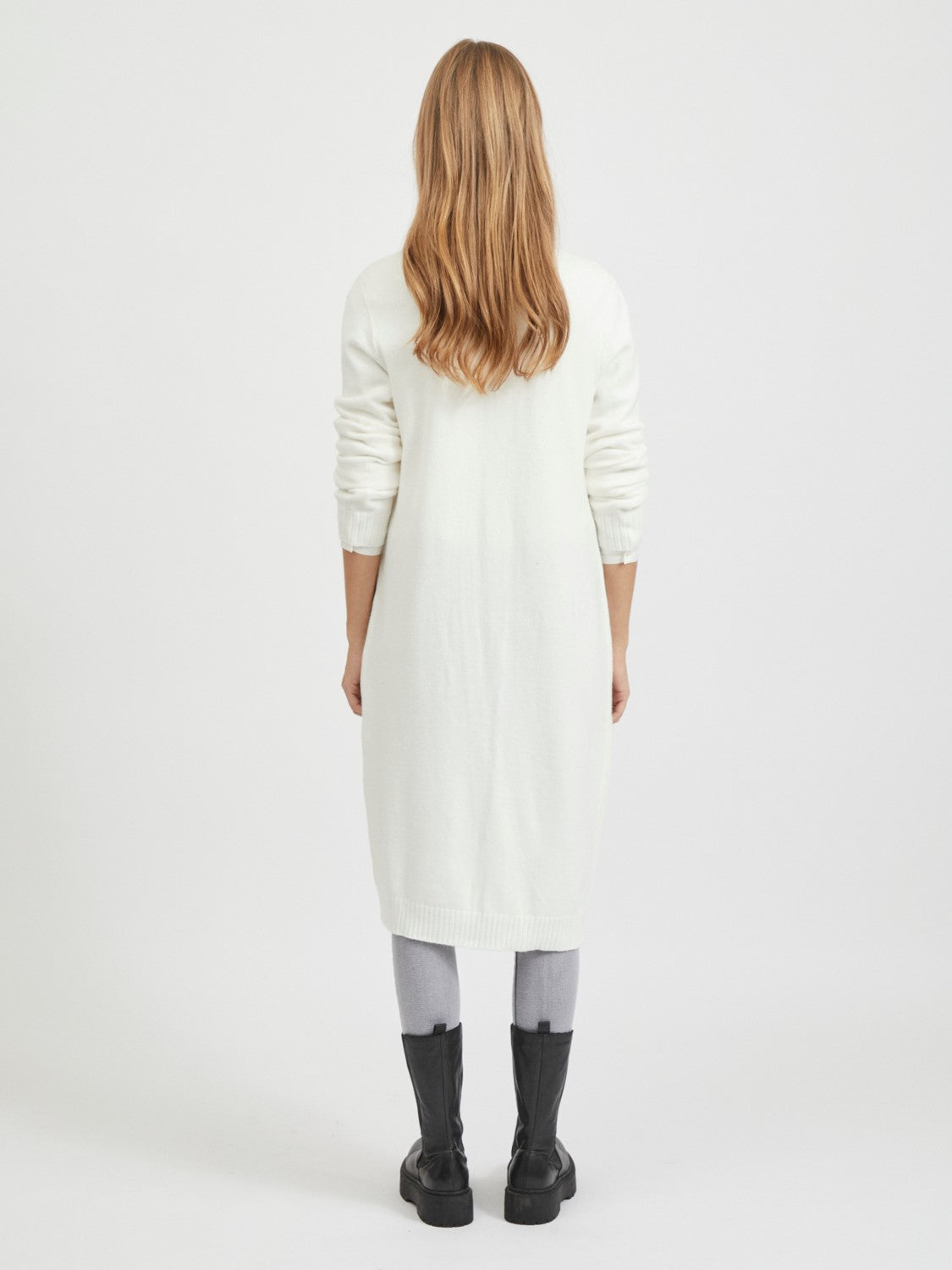 Sian Longline Cardigan (White)