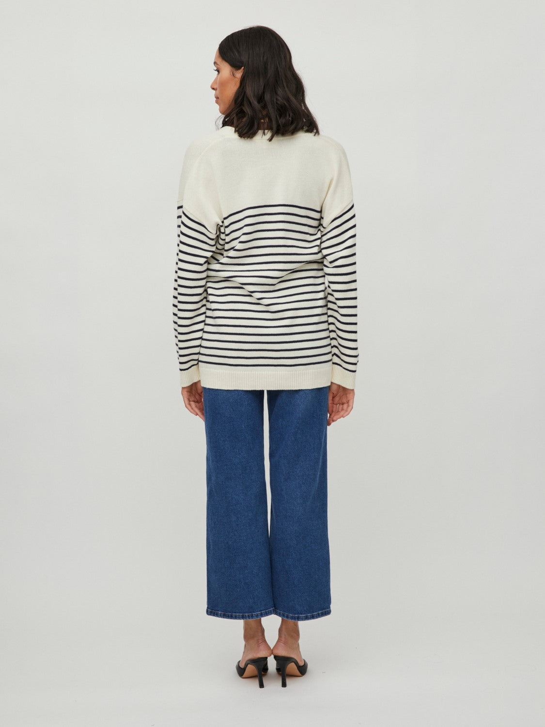 Shaunagh Striped Cardigan (Navy Blaze)