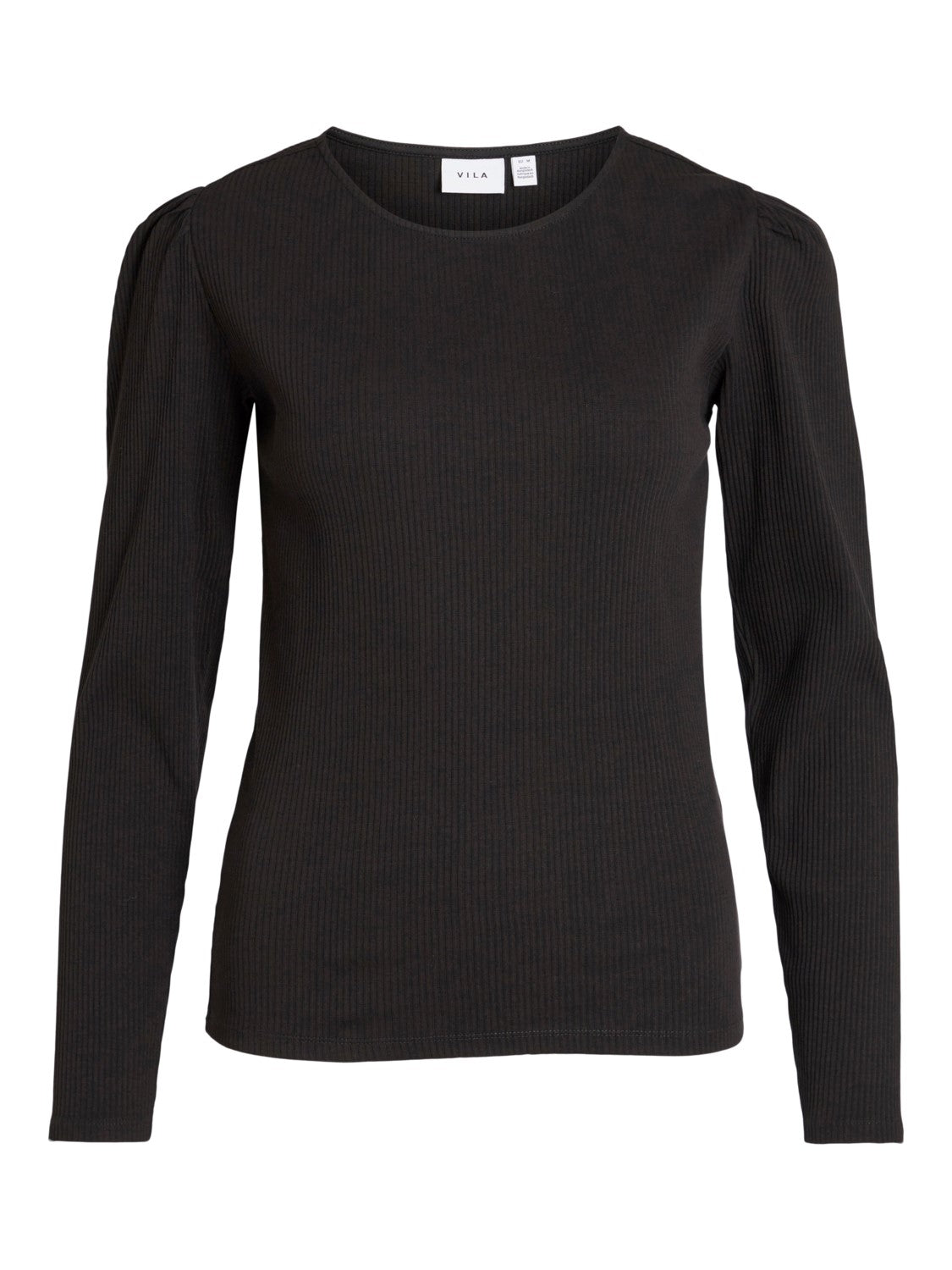 Vibalou Puff Sleeve Top (Black)