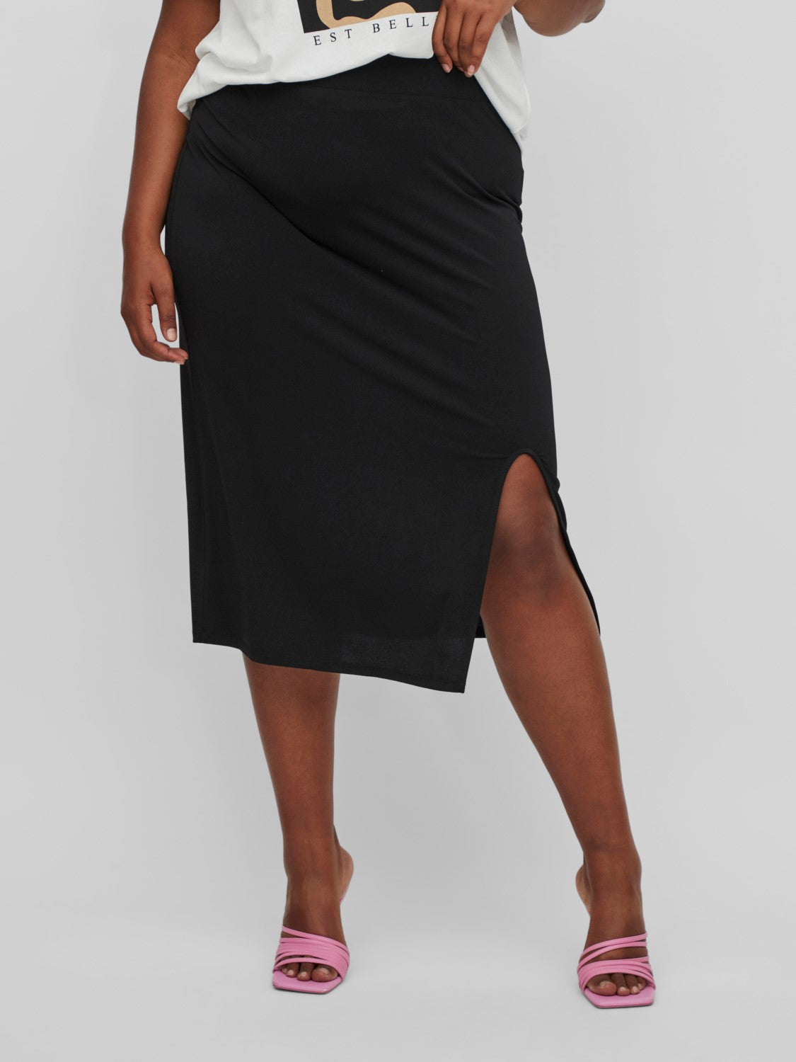 Borneo High Waisted Skirt (Black)