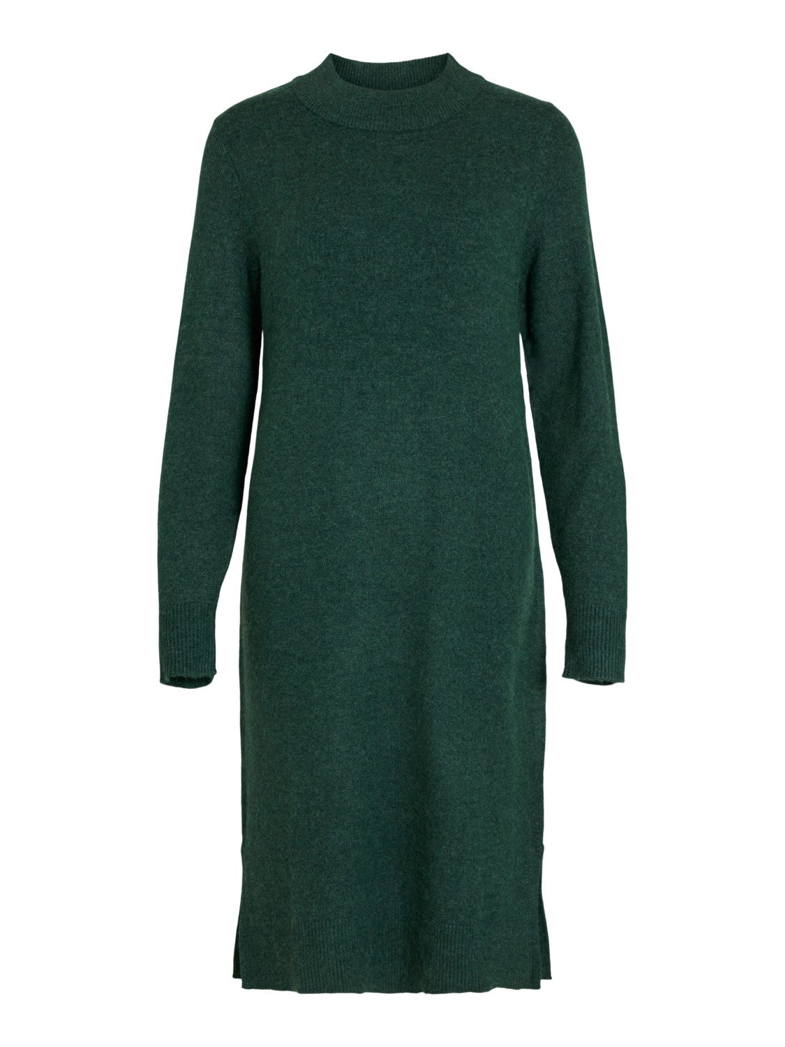 Veronica Crew Neck Midi Dress (Pineneedle/Dark Melange)