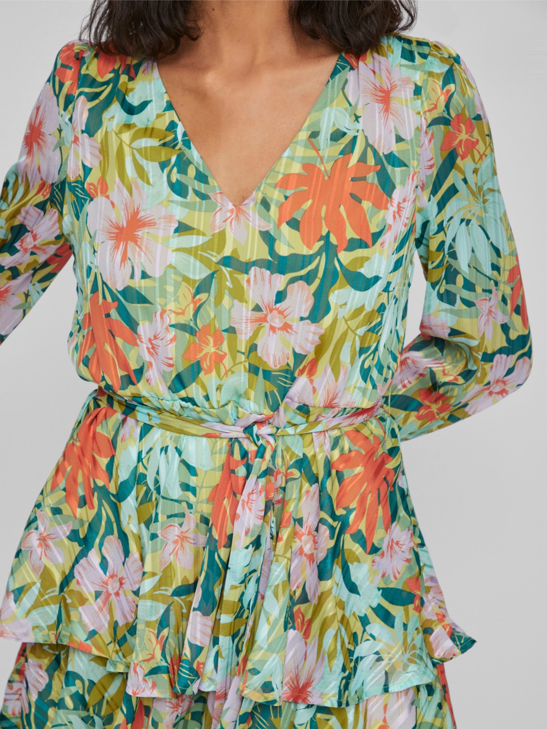 Parri Mini Dress (Jade Lime Tropical)