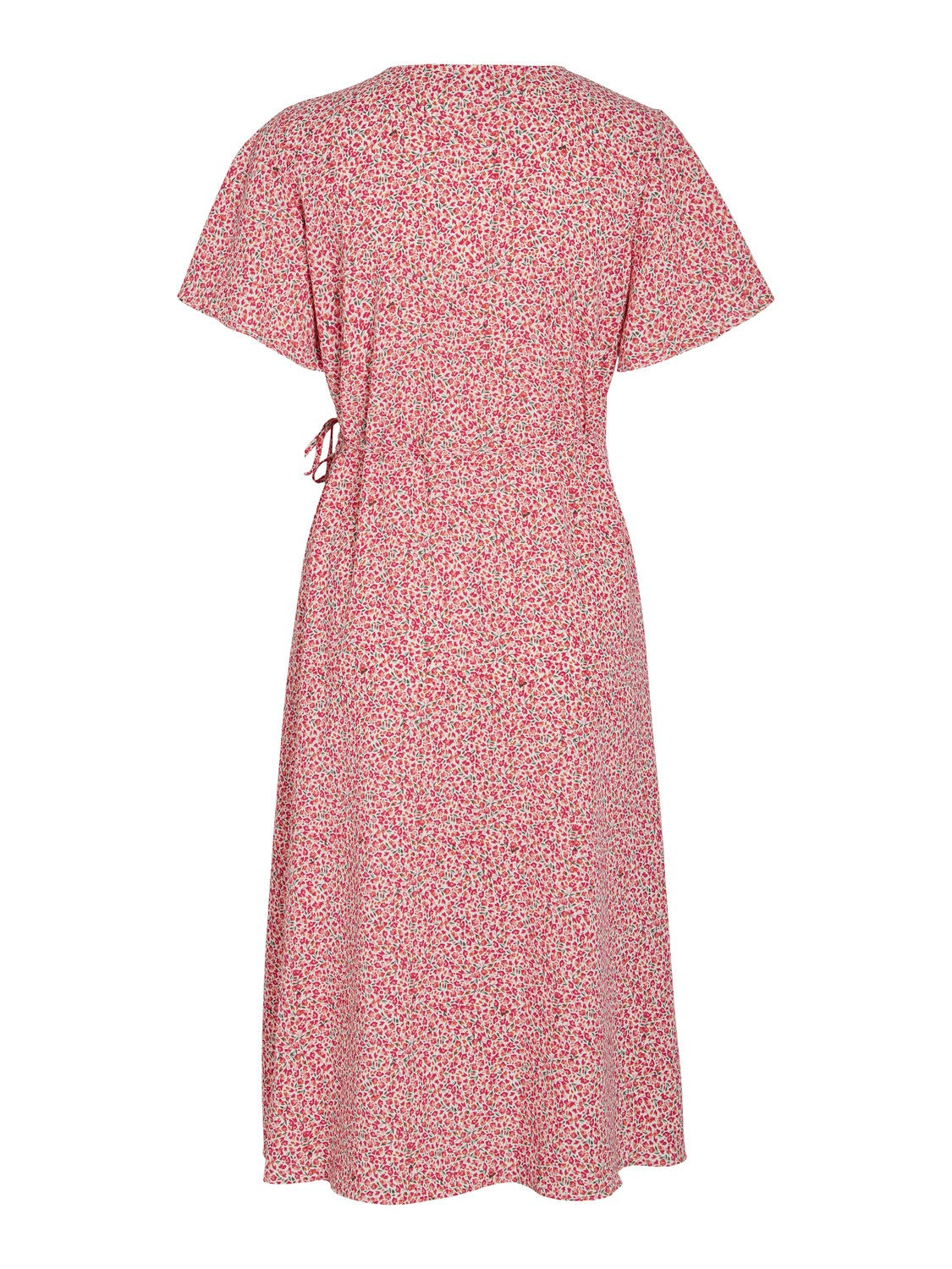 Lovie Wrap Midi Dress (Pink Yarrow/Alini)